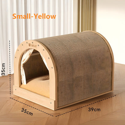 Rainbow Cat Scratching Board Wear Resistant Cat Nest Toy