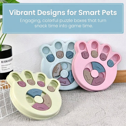IQ Training Mental Enrichment Cat and Dog Treat Slow Feeeder Puzzle