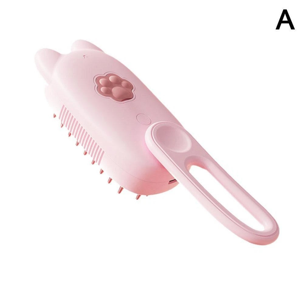 Self-cleaning pet grooming brush for dogs and cats