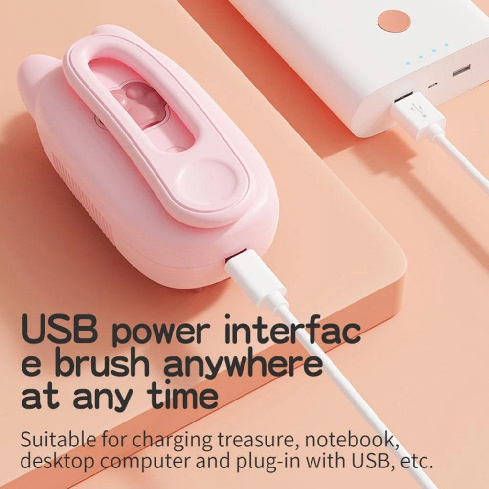 Self-cleaning pet grooming brush for dogs and cats