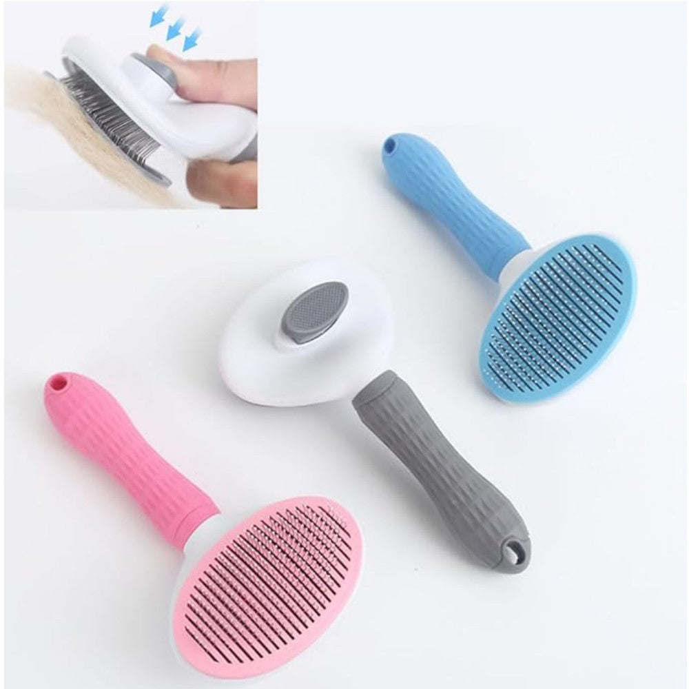 3-in-1 Pet Grooming Steam Brush Electric Dog & Cat Hair Remover with Massage and Spray Function