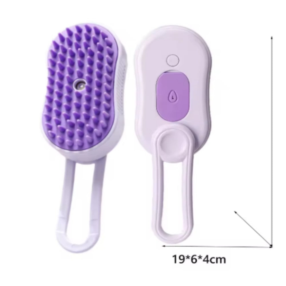 Cat and Dog Steam Brush Pet Grooming Tool Hair Shedding 3 in 1 Massage Combs Steam Brush Bark&Paw Lab
