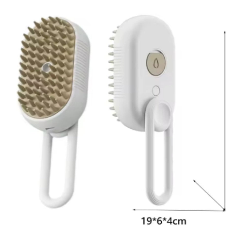 Cat and Dog Steam Brush Pet Grooming Tool Hair Shedding 3 in 1 Massage Combs Steam Brush Bark&Paw Lab