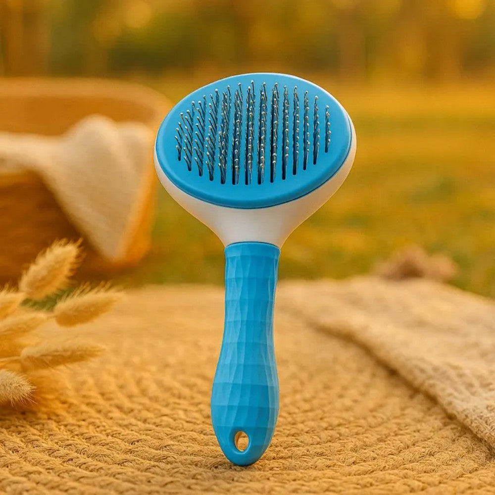 3-in-1 Pet Grooming Steam Brush Electric Dog & Cat Hair Remover with Massage and Spray Function Bark&Paw Lab