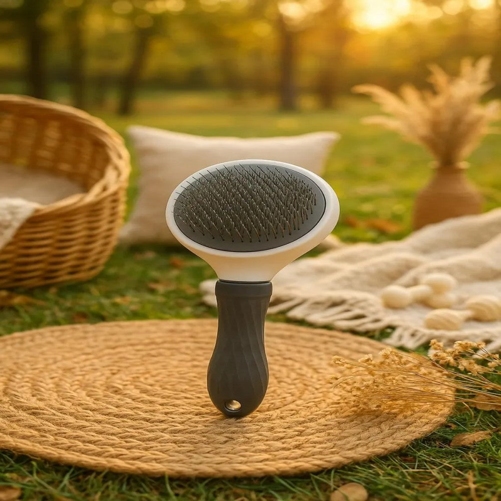 3-in-1 Pet Grooming Steam Brush Electric Dog & Cat Hair Remover with Massage and Spray Function