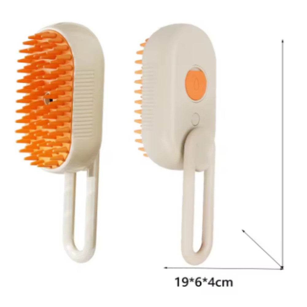 Cat and Dog Steam Brush Pet Grooming Tool Hair Shedding 3 in 1 Massage Combs Steam Brush Bark&Paw Lab