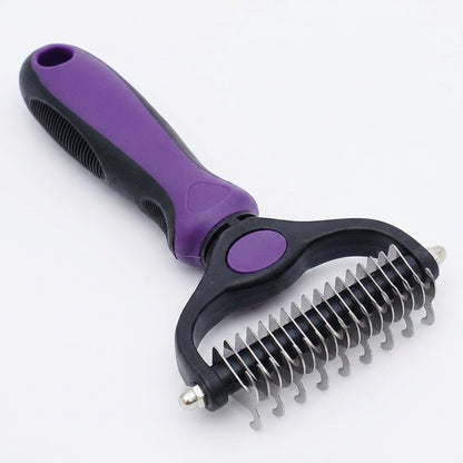 7 in 1 Pet Grooming Kits Dog&Cat Comb Deshedding Brush Nail Clipper with File Bath Brush Premium Pet Supplies