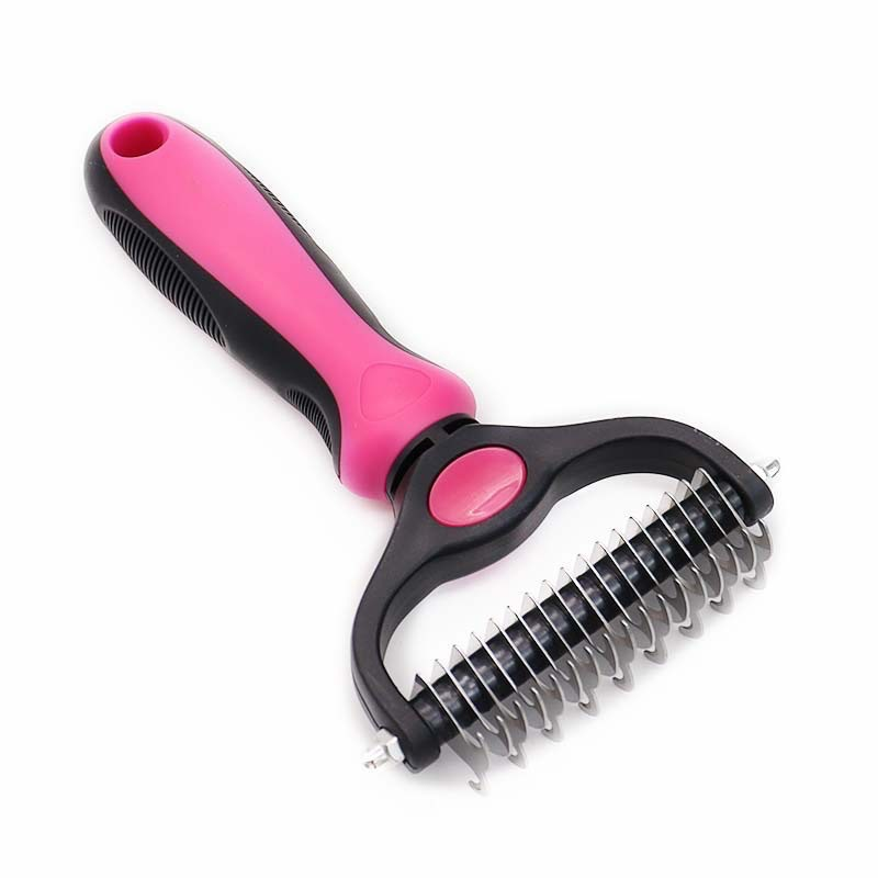 7 in 1 Pet Grooming Kits Dog&Cat Comb Deshedding Brush Nail Clipper with File Bath Brush Premium Pet Supplies