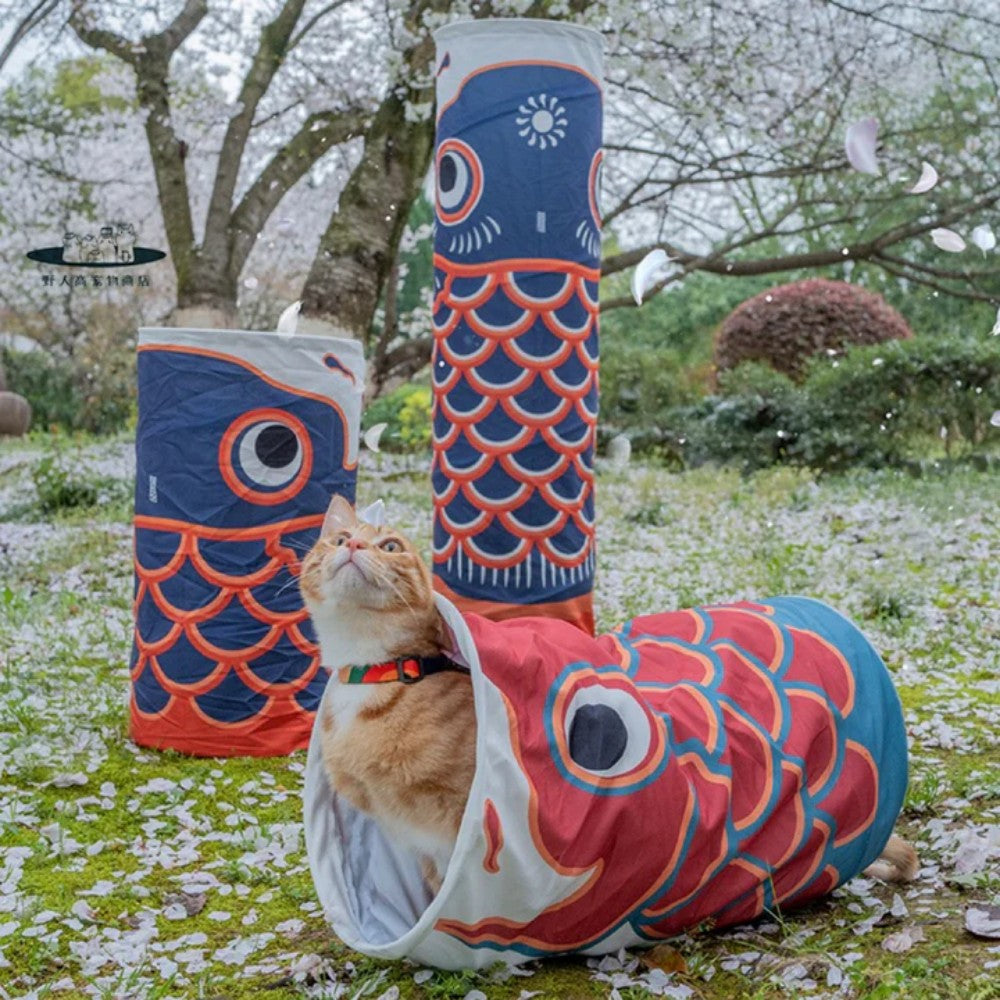 Koi-Fish Self-entertainment Cat Tunnel Track- L95cm Bark&Paw Lab