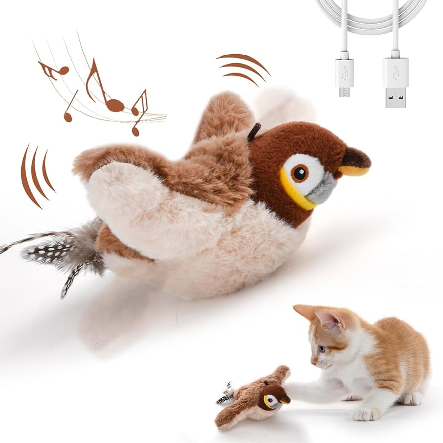 Flapping Bird Cat Toys for relaxing your zoomie cat Bark&Paw Lab