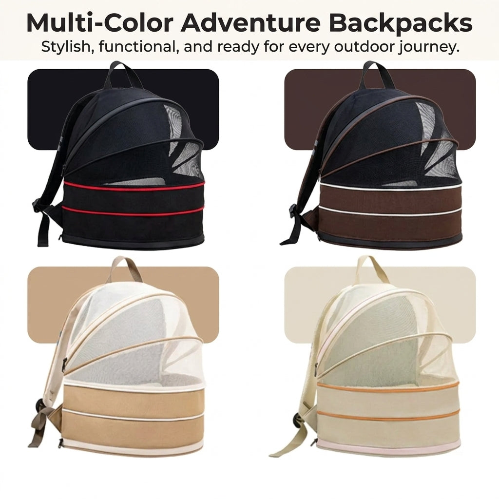 Cat Tent & Backpack 2-in-1 Portable Travel Carrier for Cats