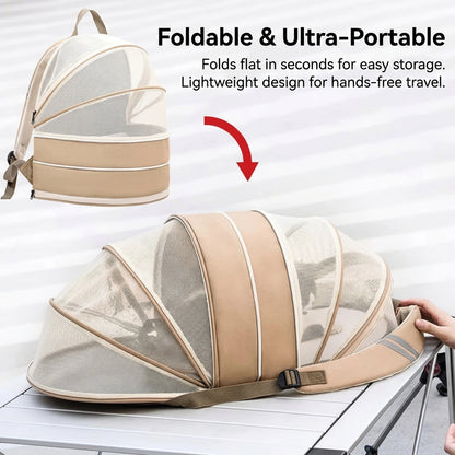 Cat Tent & Backpack 2-in-1 Portable Travel Carrier for Cats
