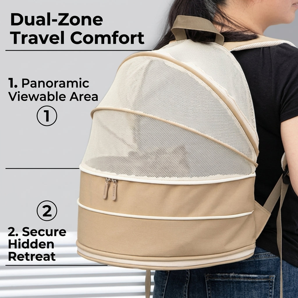 Cat Tent & Backpack 2-in-1 Portable Travel Carrier for Cats