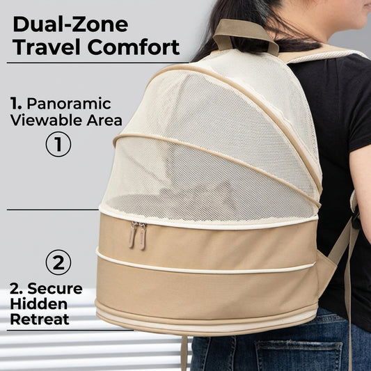 Cat Tent & Backpack 2-in-1 Portable Travel Carrier for Cats