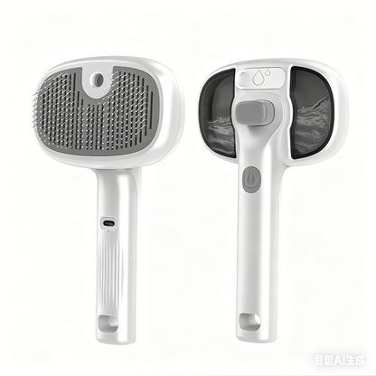 Self-Cleaning Steam Pet Comb Cat Dog Hair Remover