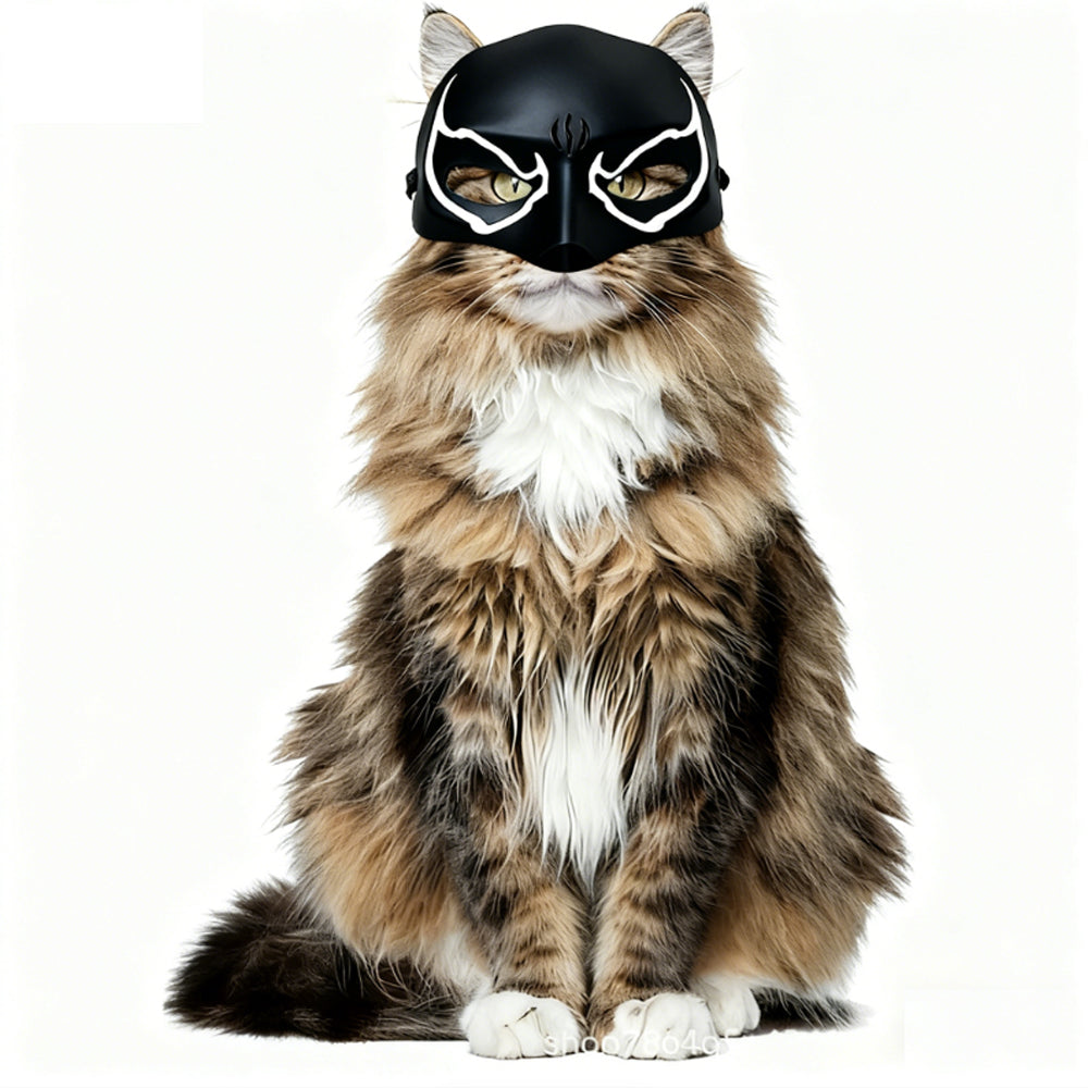 Hot sale Pet Cat Half-Face Cosplay Masks  Plastic Batman Spider Man Joker Avengers Superhero Masks for Cats
