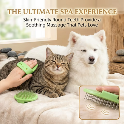 Pet Shedding and bathing Massage Comb Cat Dog Brush for Removing Floating Hair