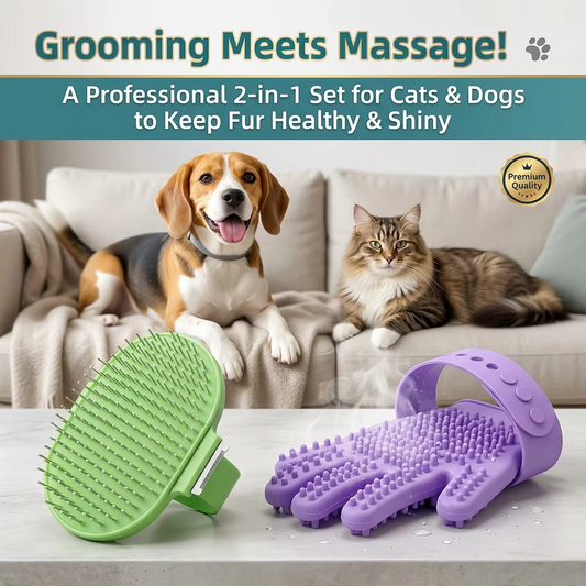 Pet Shedding and bathing Massage Comb Cat Dog Brush for Removing Floating Hair