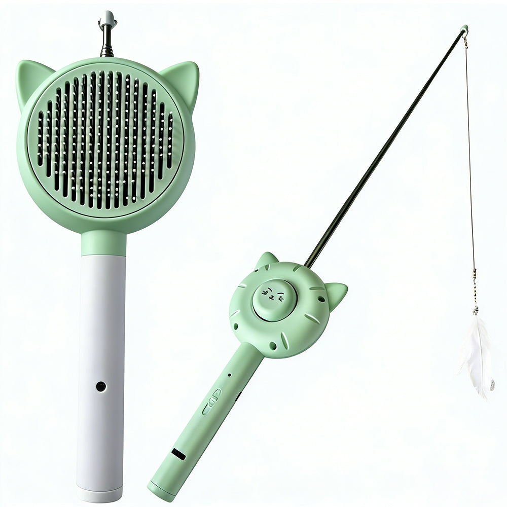 Perfect grooming and toys  5 in 1 Cat brush comb