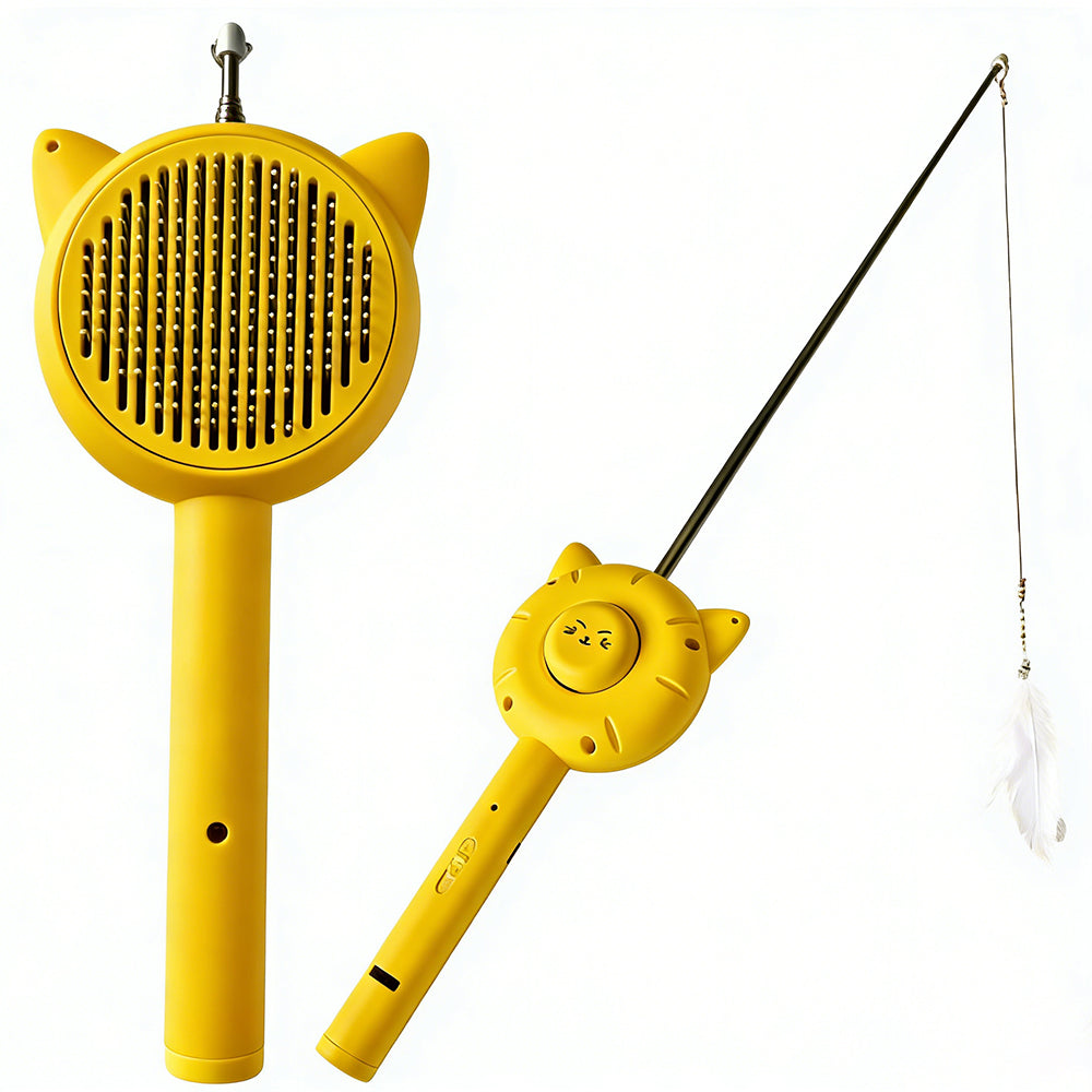 Perfect grooming and toys  5 in 1 Cat brush comb