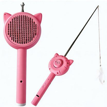 Perfect grooming and toys  5 in 1 Cat brush comb Bark&Paw Lab