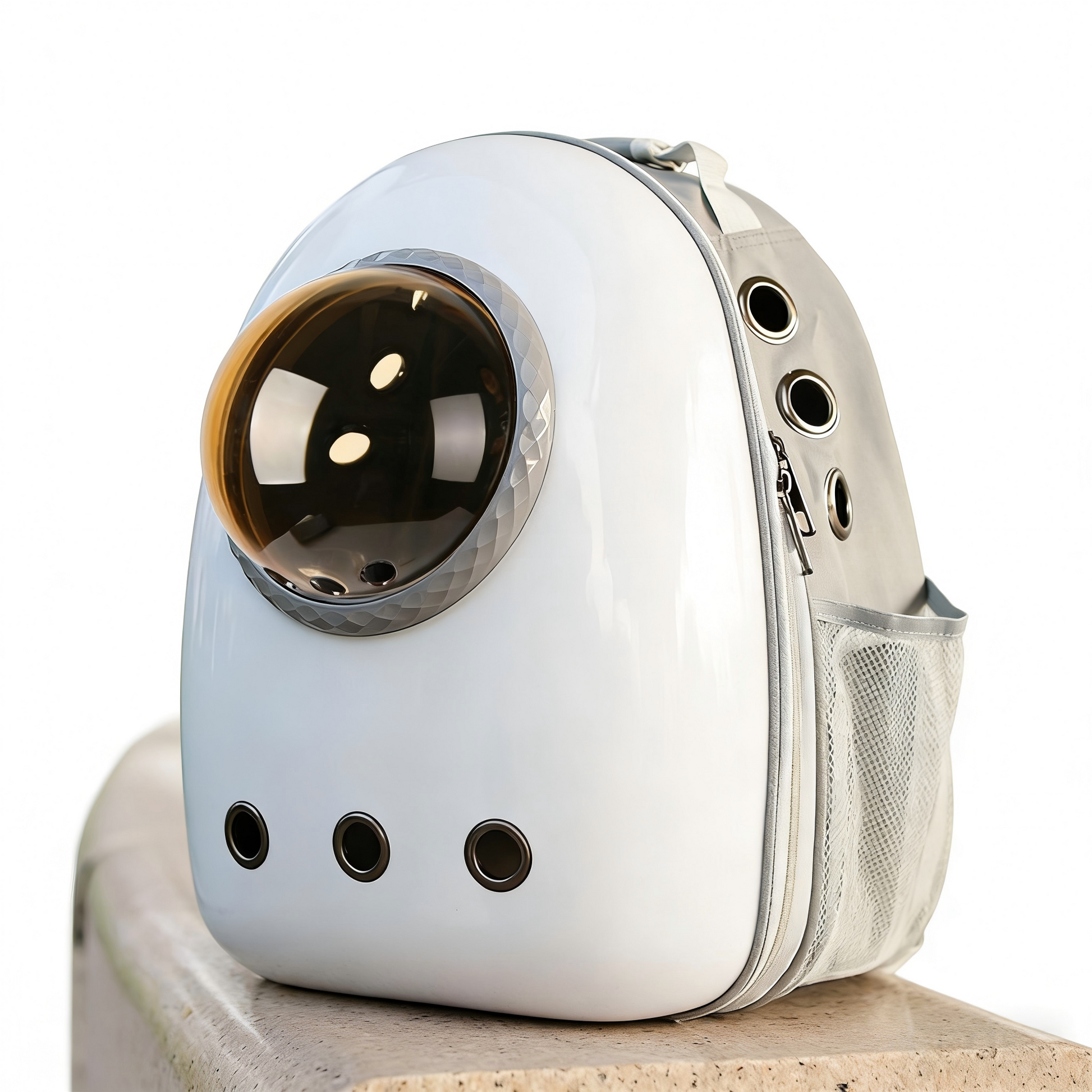 Transparent Cat Backpack Space Capsule Carrier Side Opening Outdoor Travel Bark&Paw Lab
