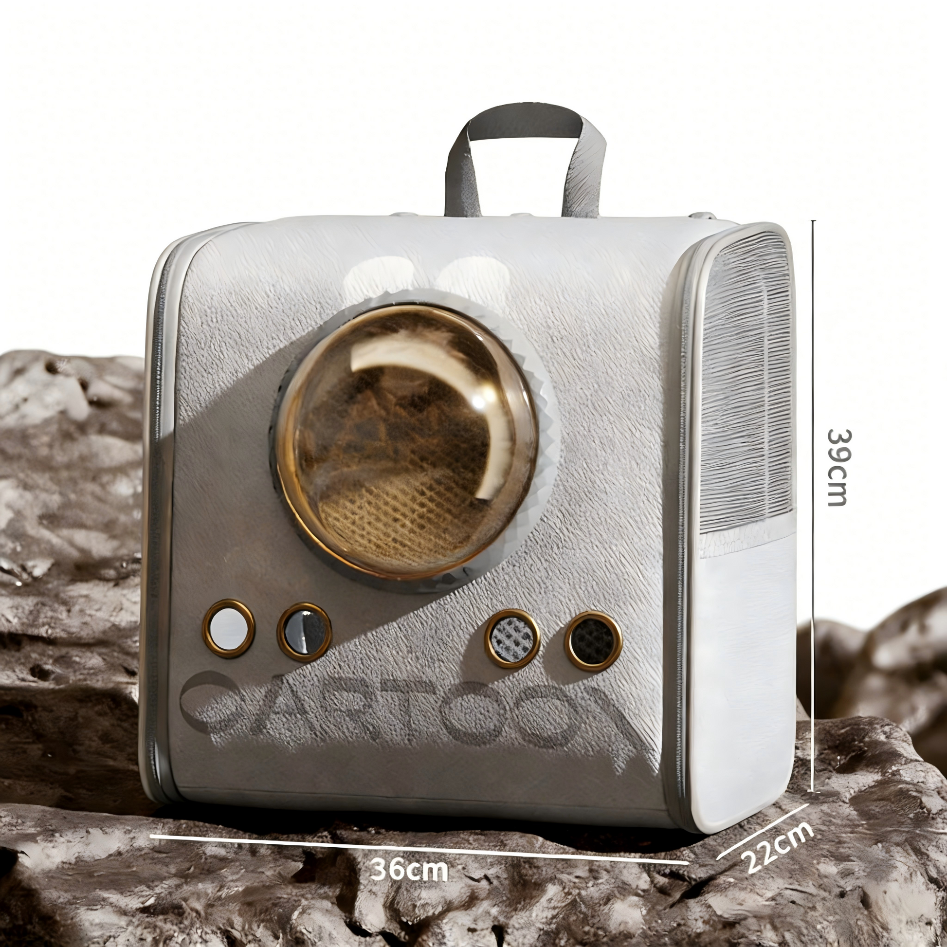 Transparent Cat Backpack Space Capsule Carrier Side Opening Outdoor Travel Bark&Paw Lab