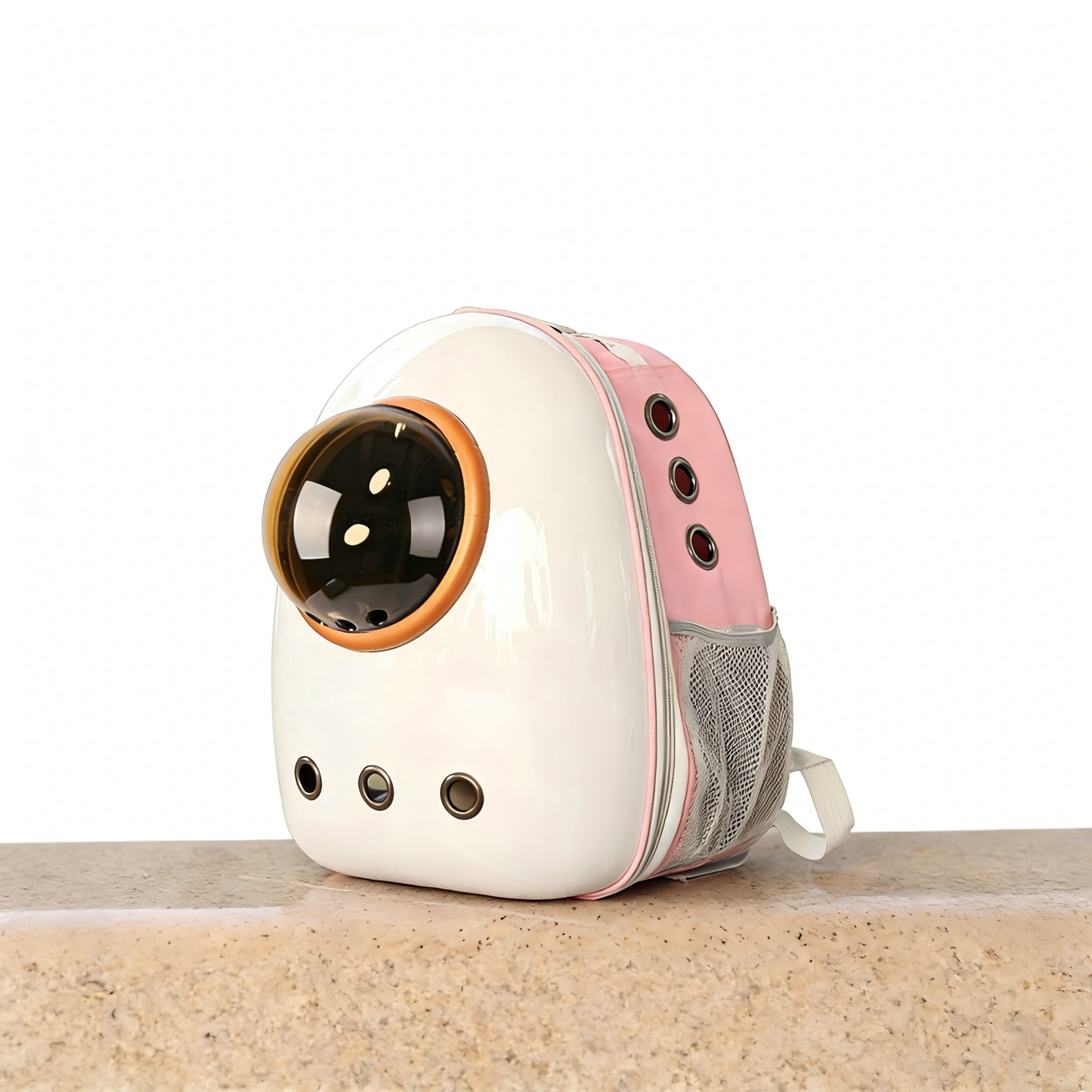 Transparent Cat Backpack Space Capsule Carrier Side Opening Outdoor Travel Bark&Paw Lab
