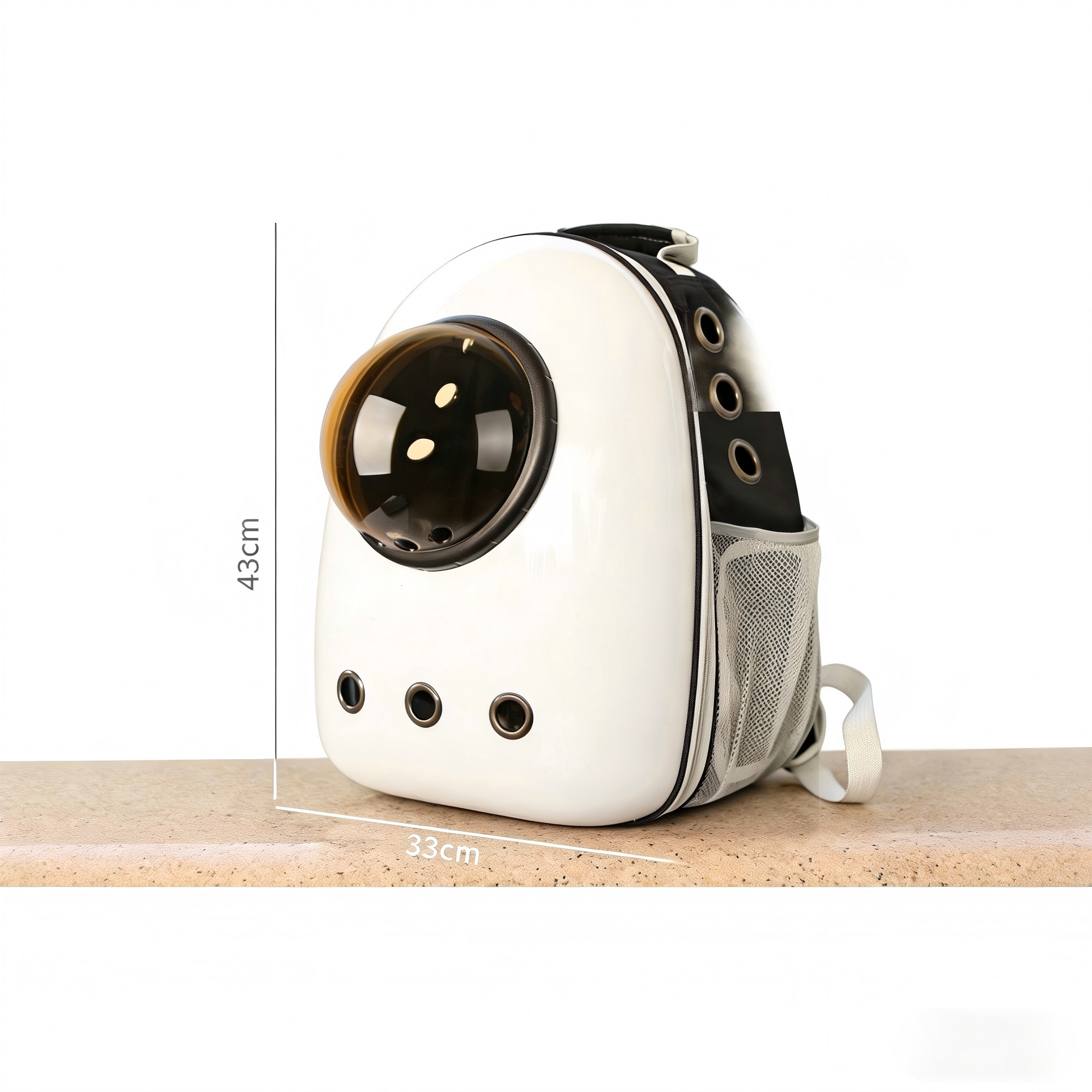 Transparent Cat Backpack Space Capsule Carrier Side Opening Outdoor Travel Bark&Paw Lab