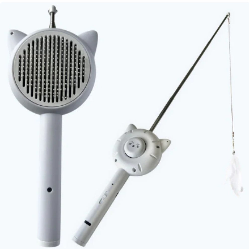 Perfect grooming and toys  5 in 1 Cat brush comb