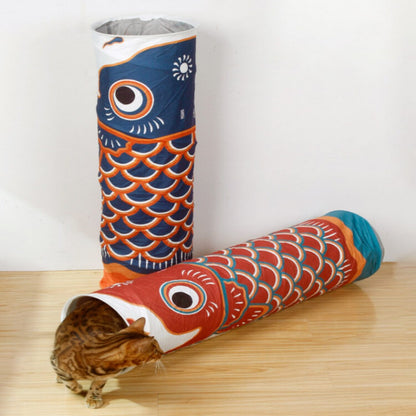 Koi-Fish Self-entertainment Cat Tunnel Track- L95cm Bark&Paw Lab