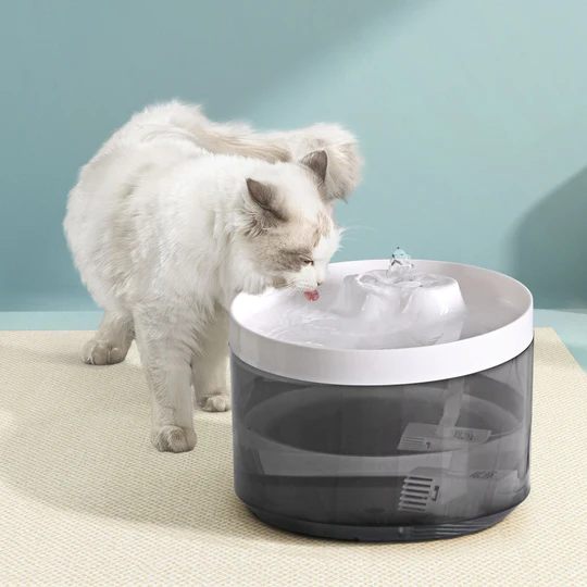 Cat Water Fountain Feeder Dispenser Filter Dog Cat Drinking Automatic 2.2L Bark&Paw Lab