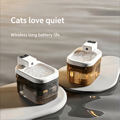 Smart Sensor Wireless Cat Dog Water Fountain Quiet Filter Auto Dispensing