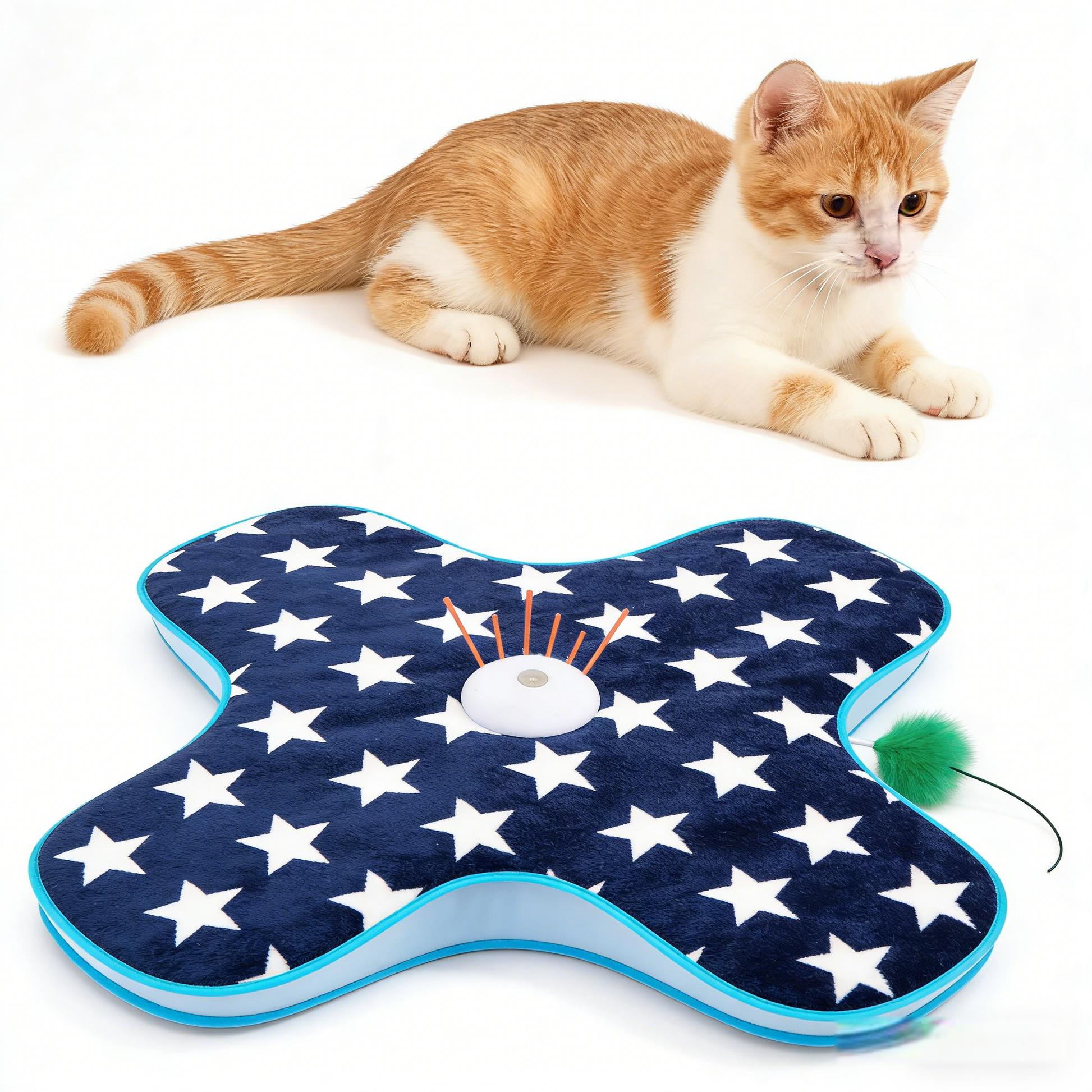 New Arrival Cat Hunting Hood Electric Teaser Interactive Automatic Pet Toy Bark&Paw Lab