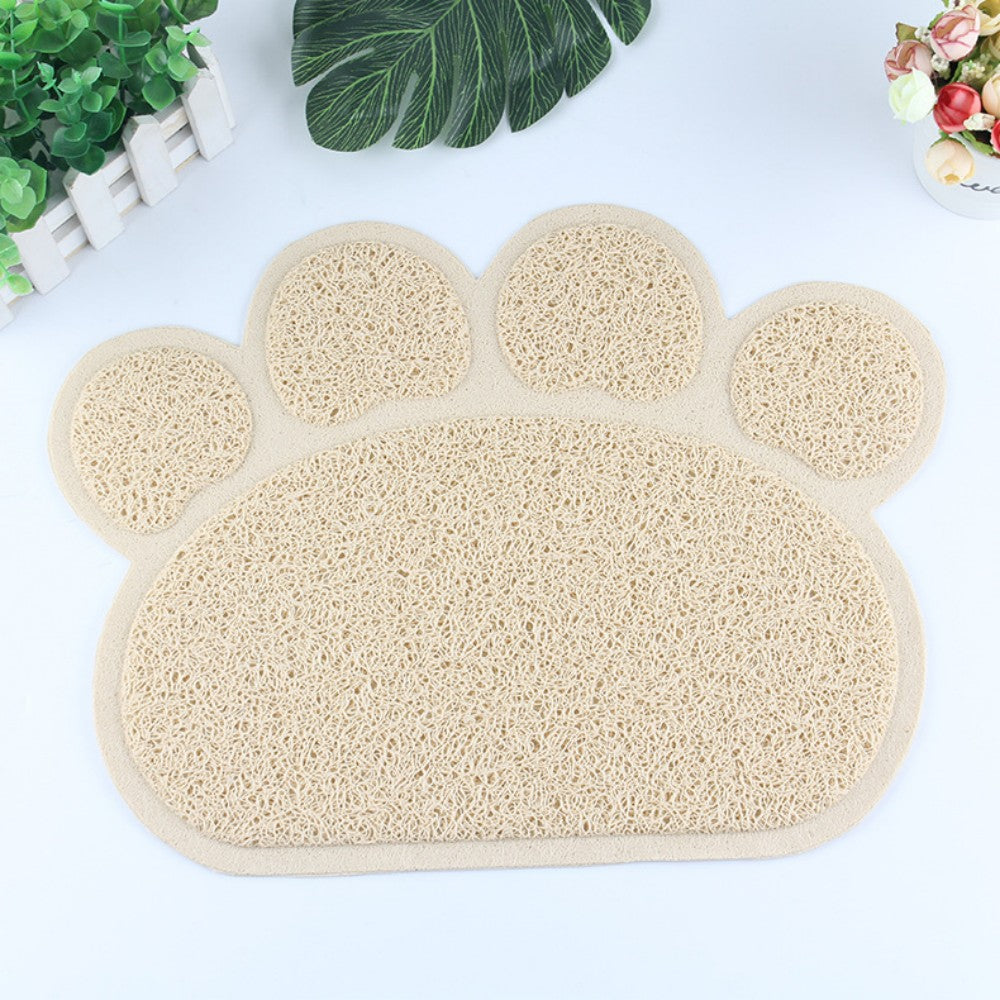Claw-Shaped PVC Cat Litter Mat - Non-Slip Pet Pad