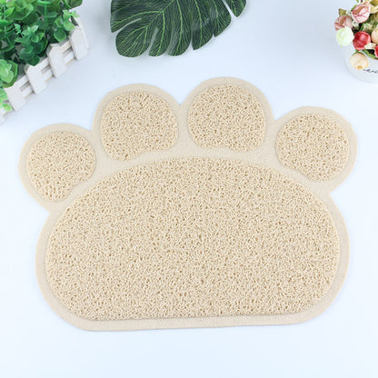 Claw-Shaped PVC Cat Litter Mat - Non-Slip Pet Pad