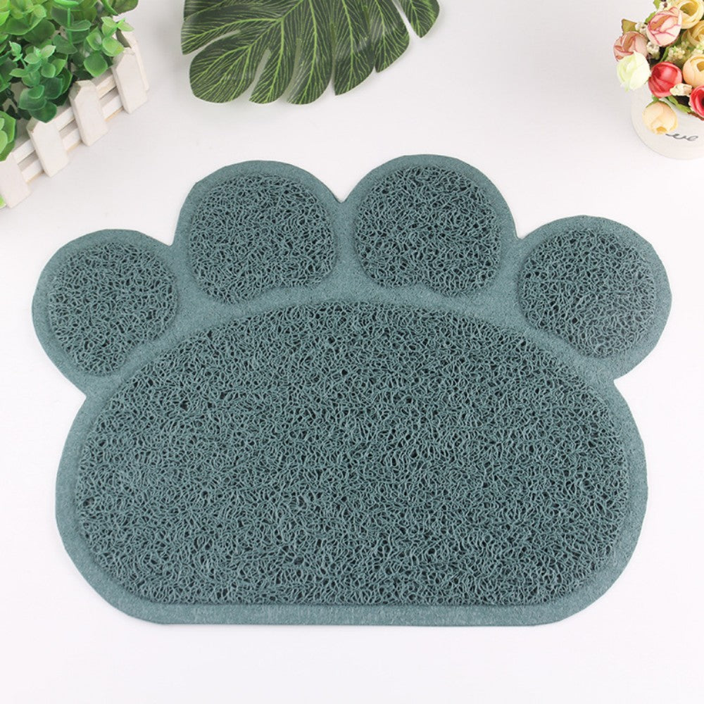Claw-Shaped PVC Cat Litter Mat - Non-Slip Pet Pad