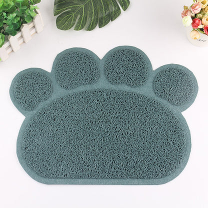 Claw-Shaped PVC Cat Litter Mat - Non-Slip Pet Pad