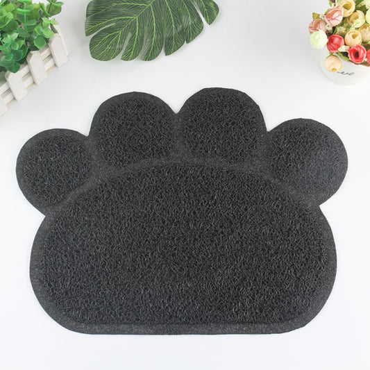 Claw-Shaped PVC Cat Litter Mat - Non-Slip Pet Pad