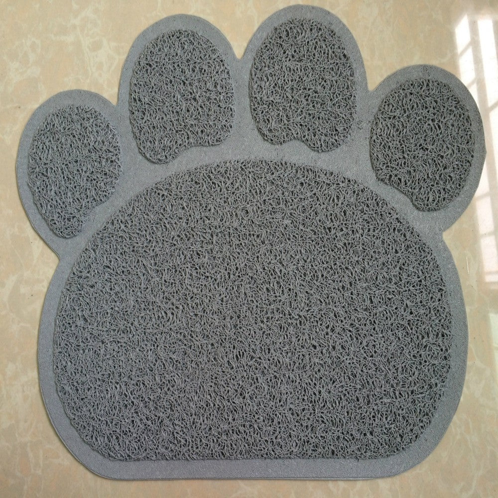 Claw-Shaped PVC Cat Litter Mat - Non-Slip Pet Pad