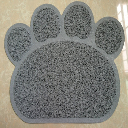 Claw-Shaped PVC Cat Litter Mat - Non-Slip Pet Pad