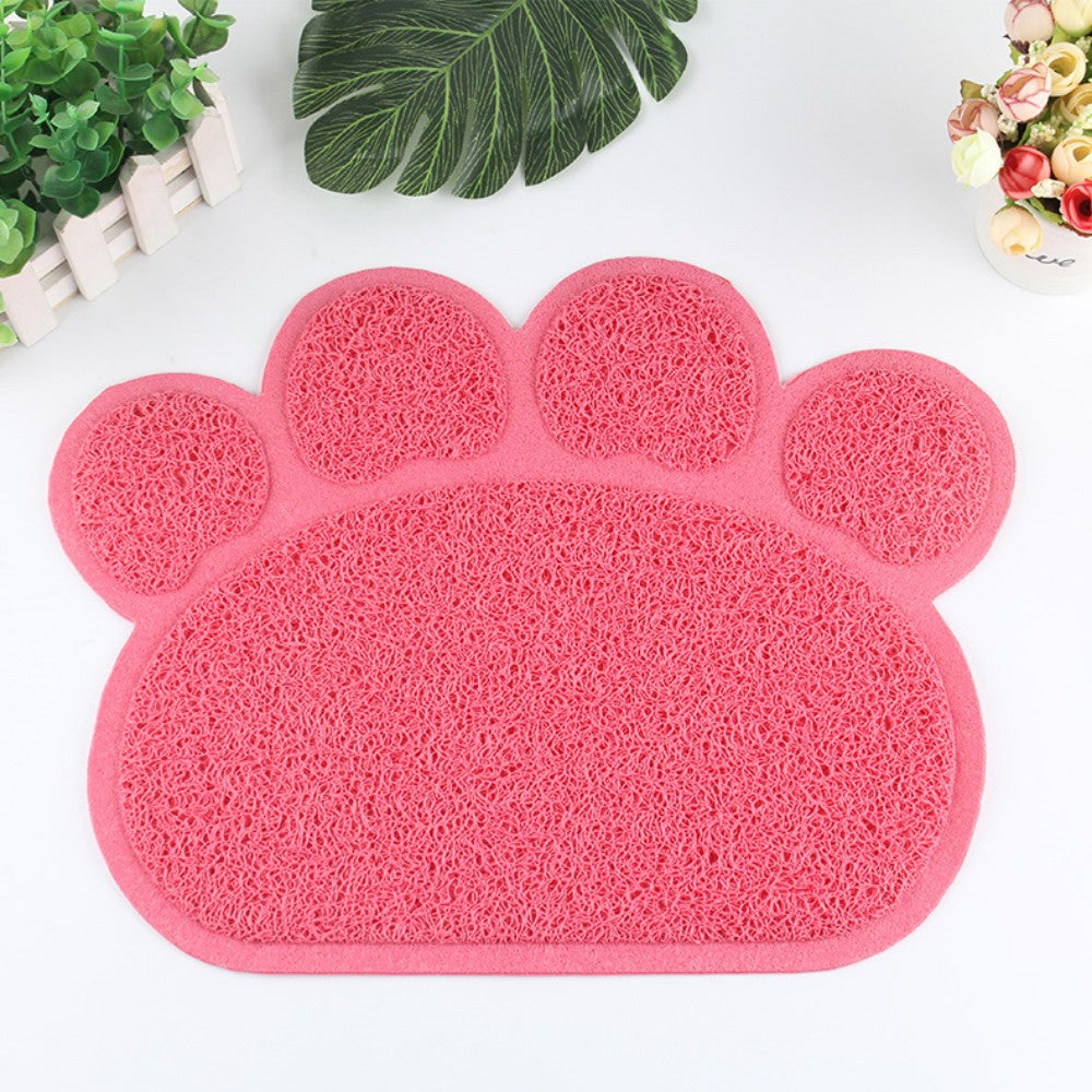 Claw-Shaped PVC Cat Litter Mat - Non-Slip Pet Pad