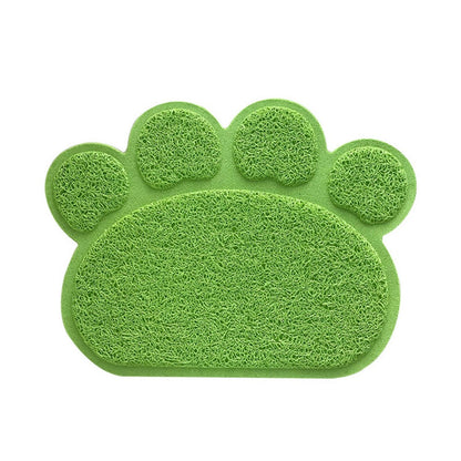 Claw-Shaped PVC Cat Litter Mat - Non-Slip Pet Pad