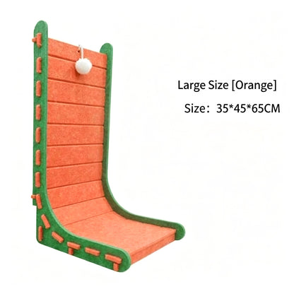 2-in-1 Cat Scratcher Bed Durable & Scratch-Proof All-Season Cat Bed with Self-Play Toy