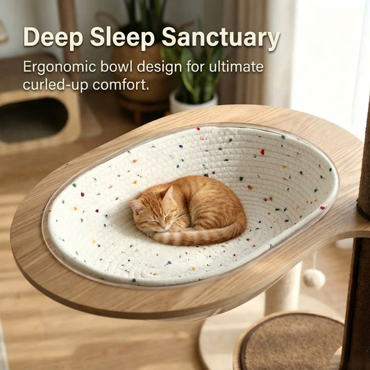 All season oval space capsule bed for cats dogs warm breathable scratch resistant nest