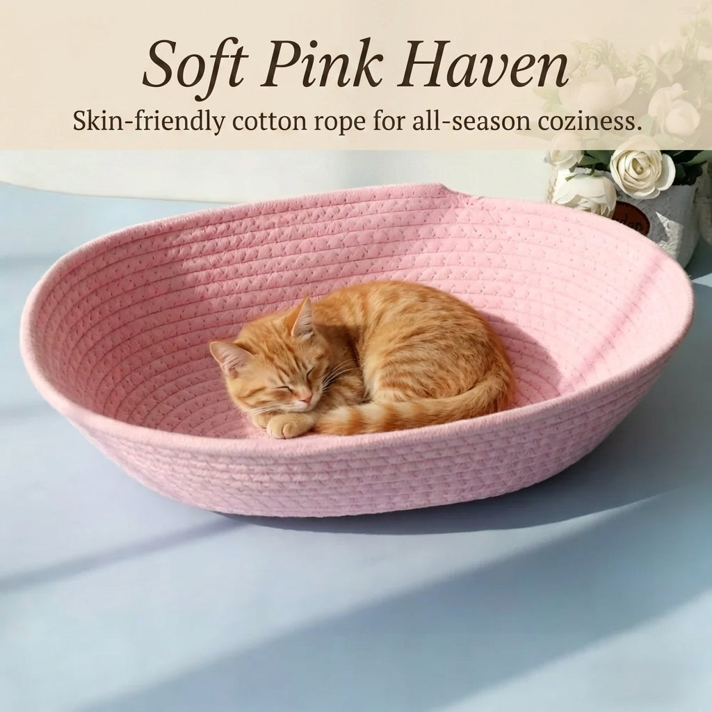 All season oval space capsule bed for cats dogs warm breathable scratch resistant nest