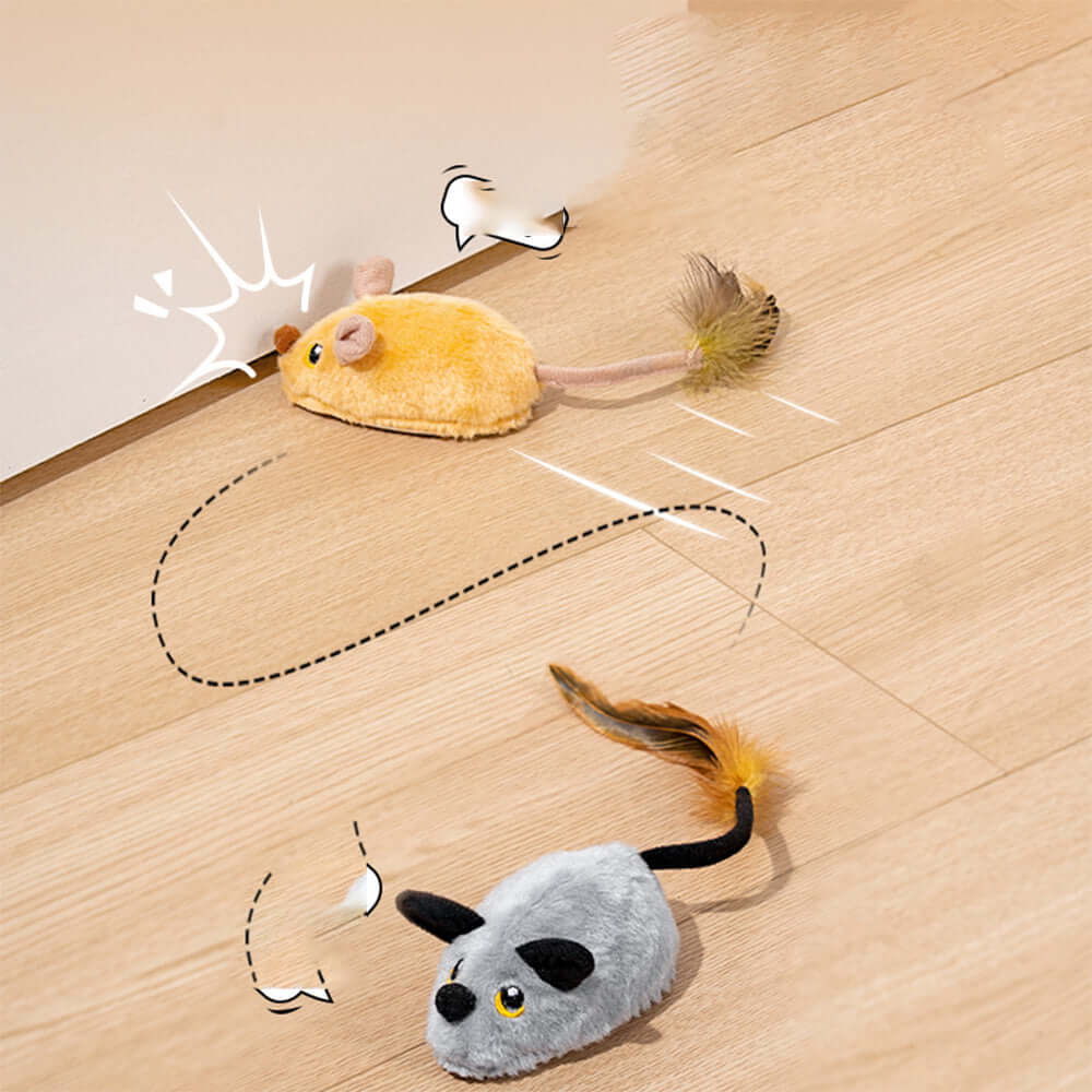 Automatic Sound-Producing Cat Teaser Interaction Mouse Toy Bark&Paw Lab