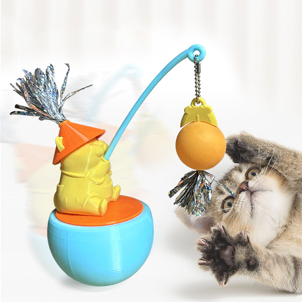 Pet dog&cat tumbler pet roly-poly interaction toy accessories