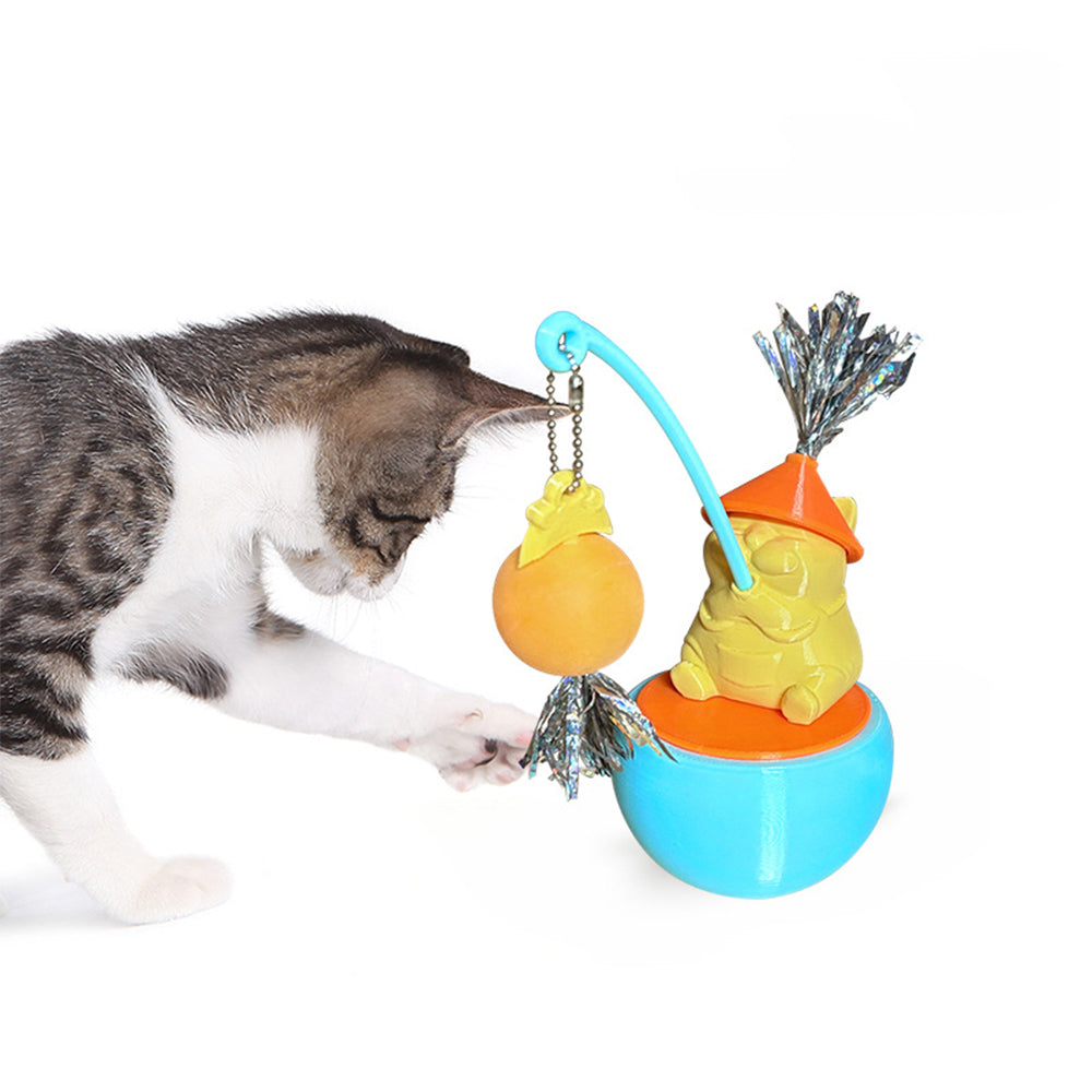 Pet dog&cat tumbler pet roly-poly interaction toy accessories