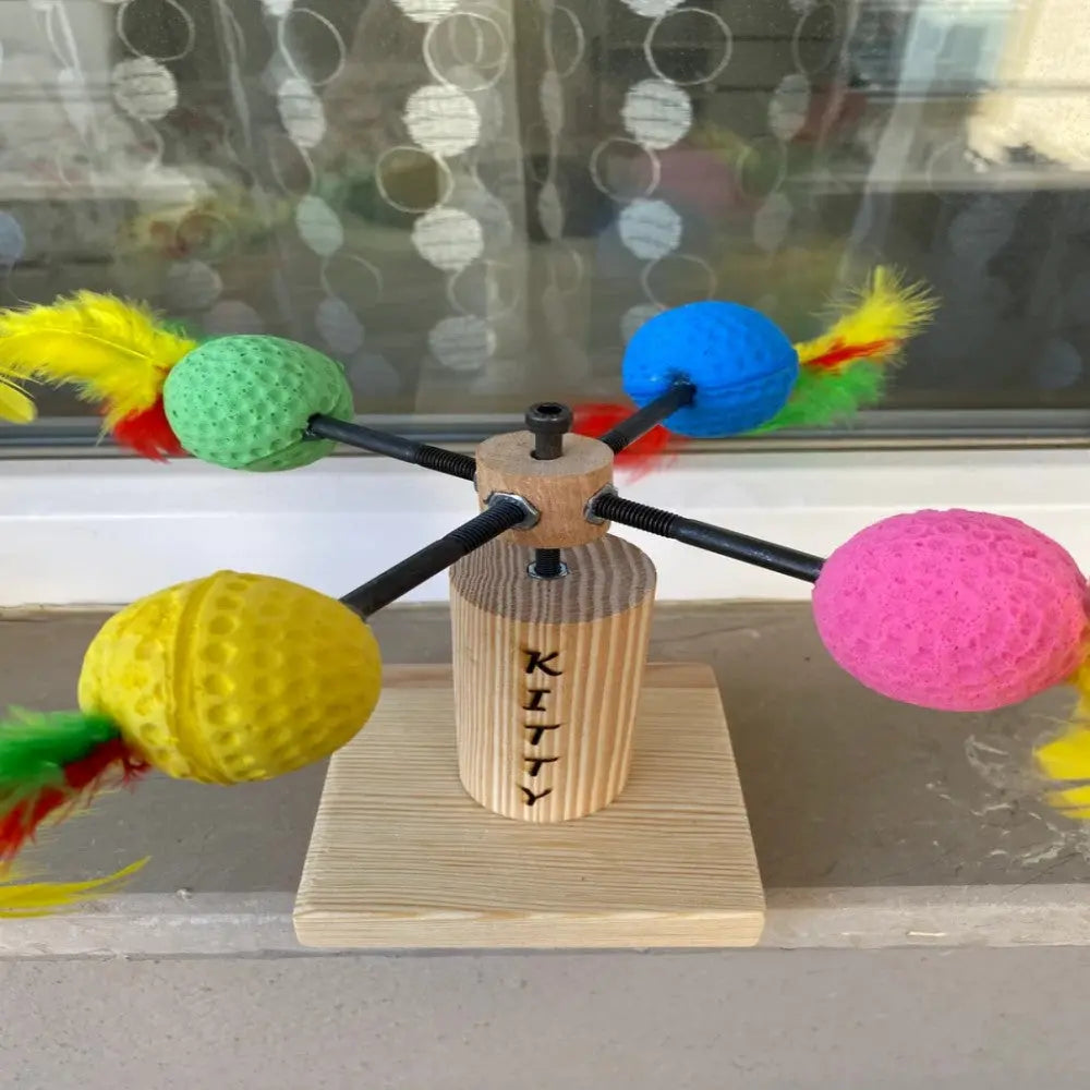 Personalized cat exercise toy cat toys interaction cat wheel cat accessories Bark&Paw Lab